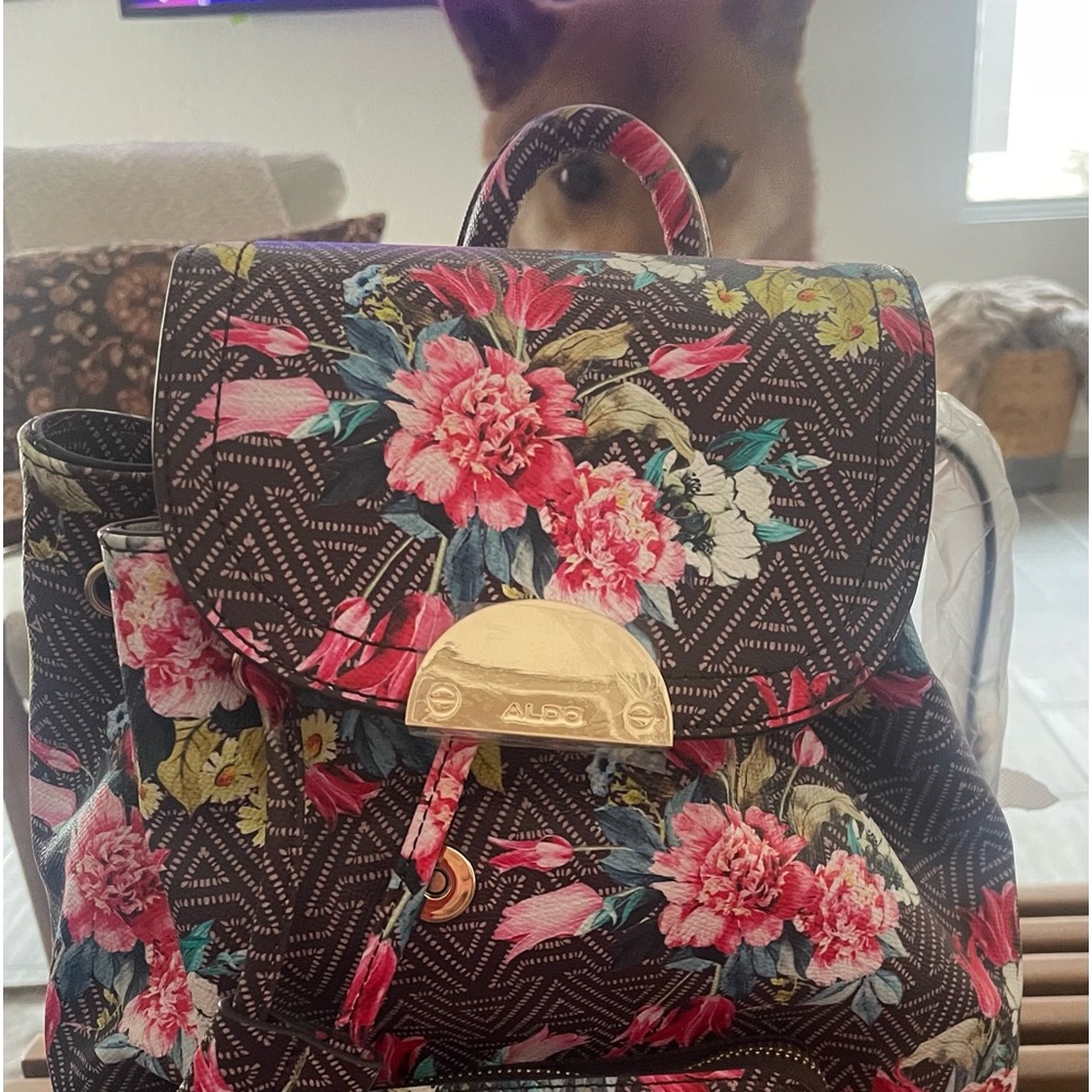 NWT Aldo floral backpack
